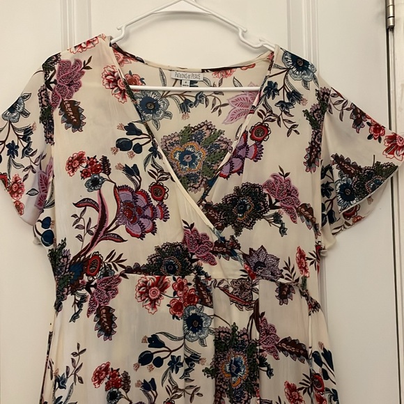 Patrons of Peace Boho Floral Front Wrap Maxi Dress S EUC - Picture 5 of 15